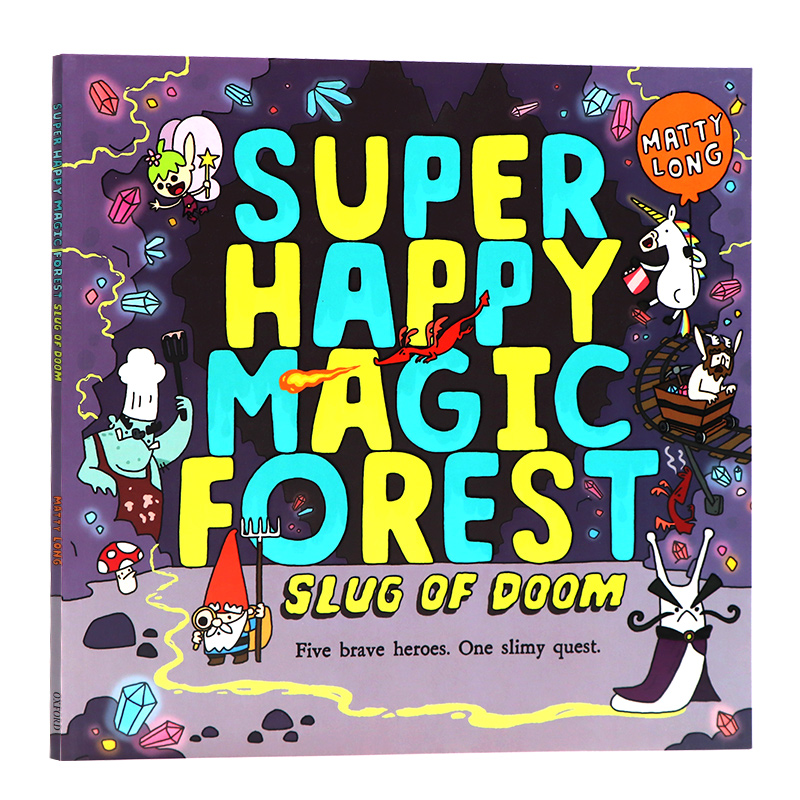 牛津精品绘本 英文原版 超级快乐的魔法森林 Super happy magic forest Slug of Doom 儿童冒险英文故事Oxford系列阅读Matty Long
