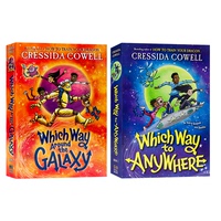 银河系之路 去哪儿系列 2册 英文原版 Which Way Around the Galaxy  青少年奇幻科幻冒险小说 驯龙高手作者作品 Cressida Cowell