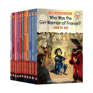 WhoHQ系列11册世界名人传记漫画版 英文原版绘本 Who Was /is 企鹅兰登出品 儿童青少年科普百科英语文学读物 纽约时报畅销书