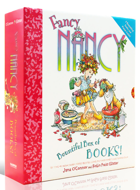 漂亮的南希6册礼品盒装 英文原版绘本 Fancy Nancy Bountiful Box of Books 儿童英语启蒙读物 图画故事书 精装大开本 送海报 全彩