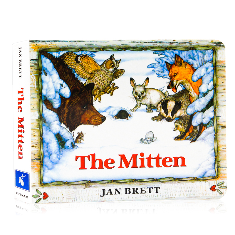 小手套 英文原版绘本 the mitten 汪培珽第五阶段书单 名家 jan brett