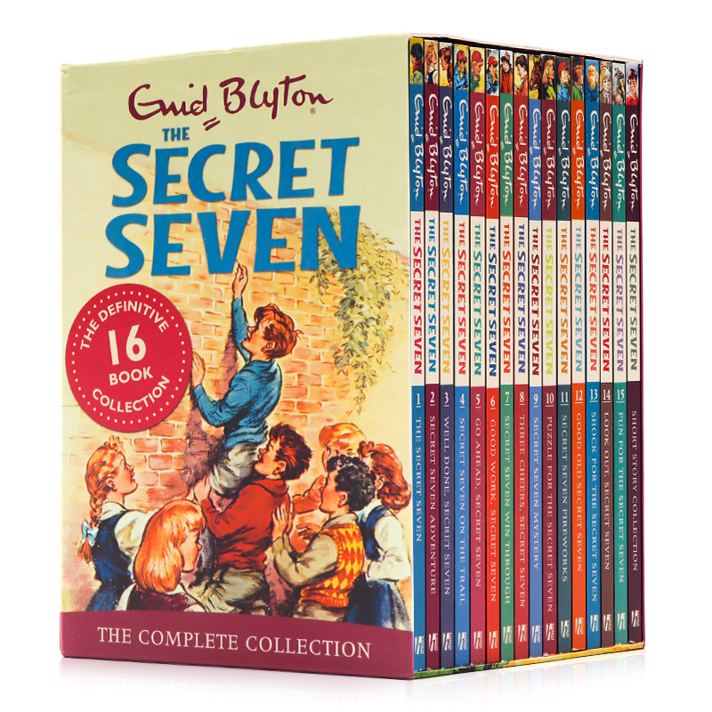 七个小神探16册盒装 The Secret Seven 秘密七人团英文原版图书 英语章节桥梁侦探小说 Enid Blyton伊妮德布莱顿 中小学生课外阅读 书籍/杂志/报纸 儿童读物原版书 原图主图