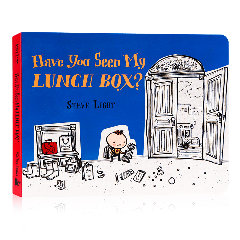 你看到我的饭盒了吗 Have You Seen My Lunch Box 英文原版绘本 色彩启蒙图画书 找一找观察力培养 益智趣味纸板书 Steve Light
