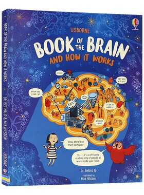 Usborne出品 大脑是如何工作的 英文原版 Book of the Brain and How It Works 儿童认知 认知大脑探索科普 精装大开本 尤斯伯恩