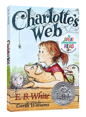 235元8件 Charlotte's web 夏洛特的网 holes别有洞天 数星星仙境之桥英文原版小说进口外国儿童文学书籍纽伯瑞奖作品青少年小说集