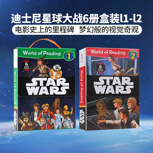 Reading Boxed 分级阅读 星球大战6册盒装 书单 英文原版 Star World Level Set Wars 小学生儿童英语读物图画故事书学校推荐