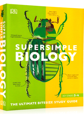 现货DK儿童生物学百科 英文原版 Super Simple Biology 生物学 动植物研究指南DK图解百科系列全彩插图儿童生物学启蒙认知科普百科