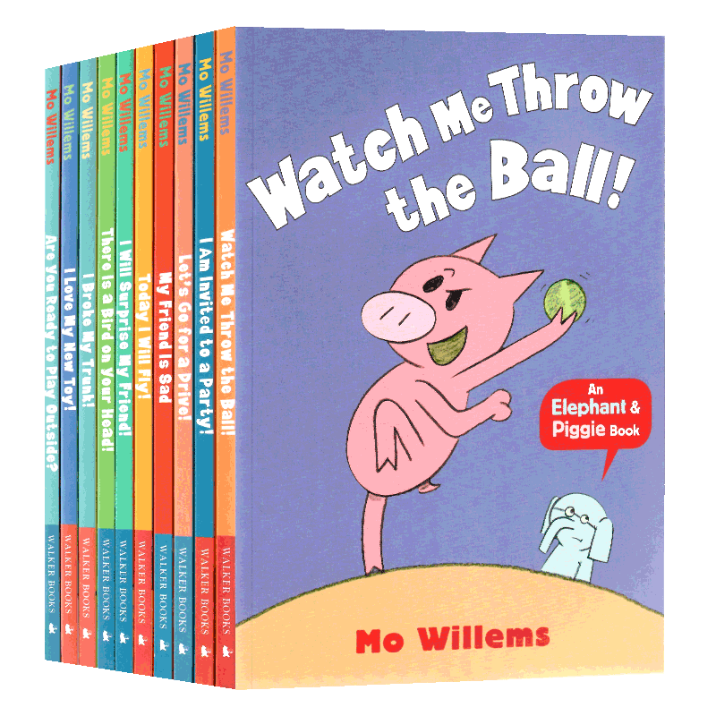 小猪小象10册套装 英文原版绘本 An Elephant and Piggie Book 儿童英语启蒙情商管理情绪培养好习惯读物吴敏兰书单Mo Willems
