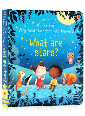 星星是什么 Usborne英语启蒙翻翻书英文原版绘本 Lift-the-flap Questions and Answers What are Stars 儿童早教科普认知纸板书