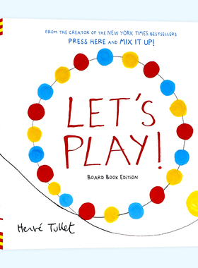 大家一起玩 英文原版 Let's Play 给孩子的儿童艺术启蒙绘本 颜色认知纸板书 法国童书大师埃尔维杜莱 Herve Tullet畅销儿童艺术书