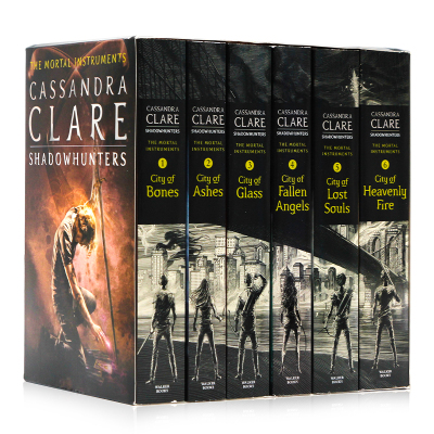 圣杯神器6册盒装 The Mortal Instruments Complete Collection6 books 骸骨之城系列小说  英文原版 奇幻 恐怖 悬疑 小说