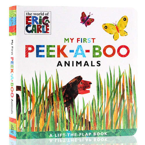 英文原版绘本 My First Peek-a-Boo Animals 翻翻页躲猫猫动物纸板书 艾瑞卡尔Eric Carle