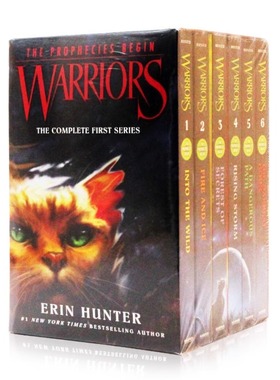猫武士首部曲预言开始6册英文原版 Warriors The Complete First Series 123456传奇的猫族儿童成长励志呼唤野性Erin Hunter