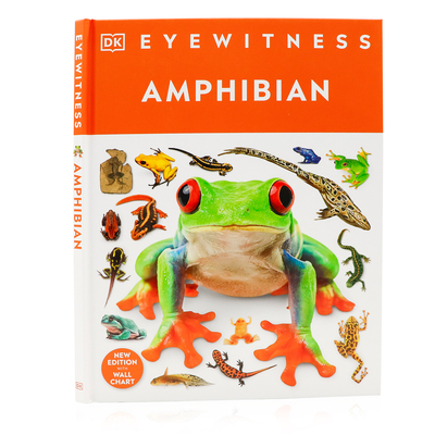 DK出品两栖动物 AMPHIBIAN 英文原版进口 两栖动物科普书 高清实拍 图文精讲 英语科普 精装 9-12岁少儿小学生科学科普知识图书