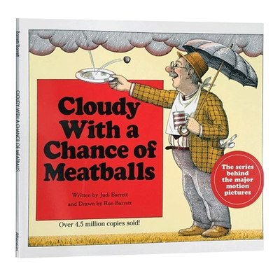 阴天有时下肉丸英文原版绘本