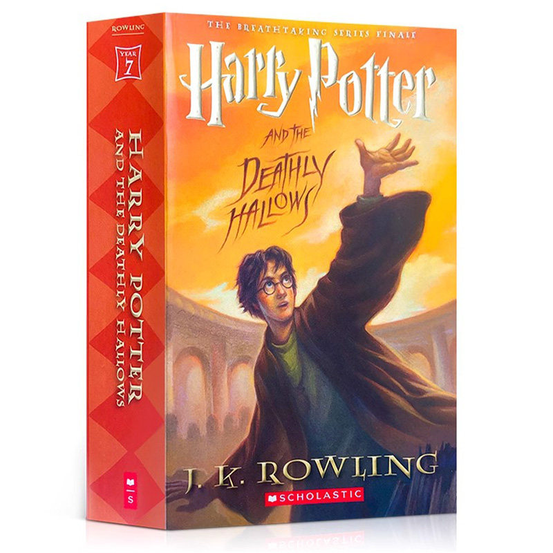 哈利波特与死亡圣器 哈利波特7 美版 英文原版小说 Harry Potter and the Deathly Hallows 学乐出品 JK罗琳 畅销魔幻小说平装版