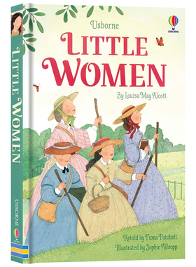 Usborne出品 小女人 英文原版章节书 Little Women 尤斯伯恩经典儿童文学全彩插图书进口英语书籍精装版Fiona Patchett著作