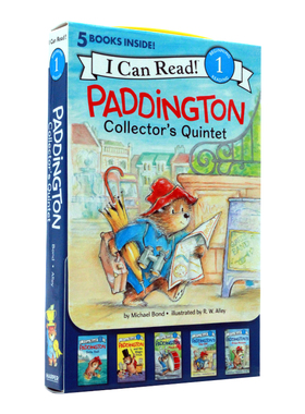 帕丁顿熊5本盒装 英文原版  I Can Read Level 1 Paddington Bear 分级阅读第一阶段习惯养成锻炼思维儿童英语启蒙进口书籍