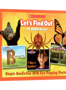 科学指南全集1共24册盒装英文原版绘本Lets Find Out My Rebus Readers学乐小分级自然科普绘本儿童启蒙学习亲子互动分级阅读