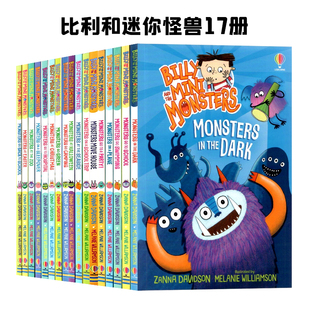 Billy 英文原版 and the Monsters全彩儿童幽默桥梁章节书小学生英语学习课外读物 Usborne出品 Mini 比利和迷你怪兽们17册套装