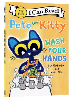 My First I Can Read系列皮特猫洗手英文原版绘本Pete the Kitty Wash Your Hands儿童英语绘本分级阅读图画故事书进口英语书籍