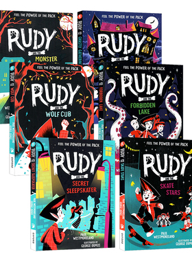 鲁迪系列6册英文原版小说 RUDY AND THE WOLF CUB/MONSTER AT SCHOOL/SECRET SLEEPSKATER 牛津儿童读物章节桥梁书彩色插图