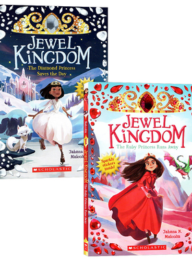 珠宝王国2册 英文原版小说 Jewel Kingdom The Ruby Princess Runs Away儿童课外阅读 青少年奇幻冒险 章节书小说