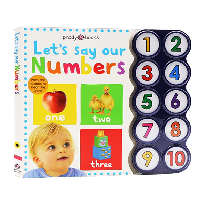 1-10数字发声书英文原版绘本
