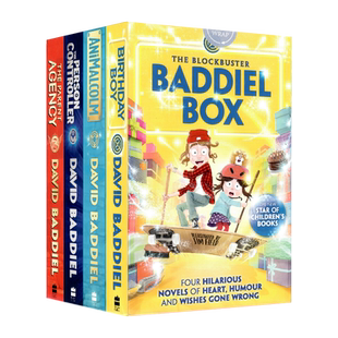 大卫巴蒂尔系列4册盒装 英文原版小说 The Blockbuster Baddiel Box 爆笑成长日记英语读物 儿童青少年章节课外阅读David Baddiel