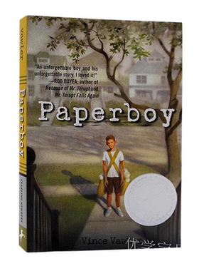 送报男孩 进口英文原版 Paperboy  纽伯瑞银奖 Vince Vawter 少年小说 儿童文学 进口正版儿童读物 青少年读物畅销书
