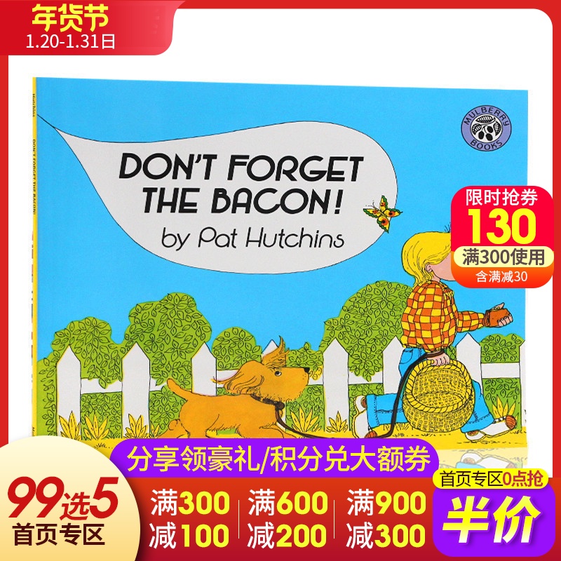 English truyện tranh gốc Do not Forget các Bacon nổi tiếng Pat Hutchins Wu Minlan sách hình dung cuốn sách bìa mềm truyện tranh cho trẻ em 123 chính hãng truyện tranh hen Rose đã đi dạo với tác giả
