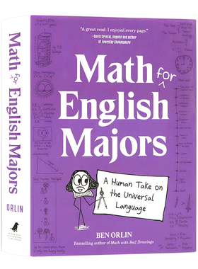 欢乐数学系列 数学的语法英文原版 Math for English Majors  一本充满烂插画的数学底层逻辑说明书 人类对通用语言的理解 精装