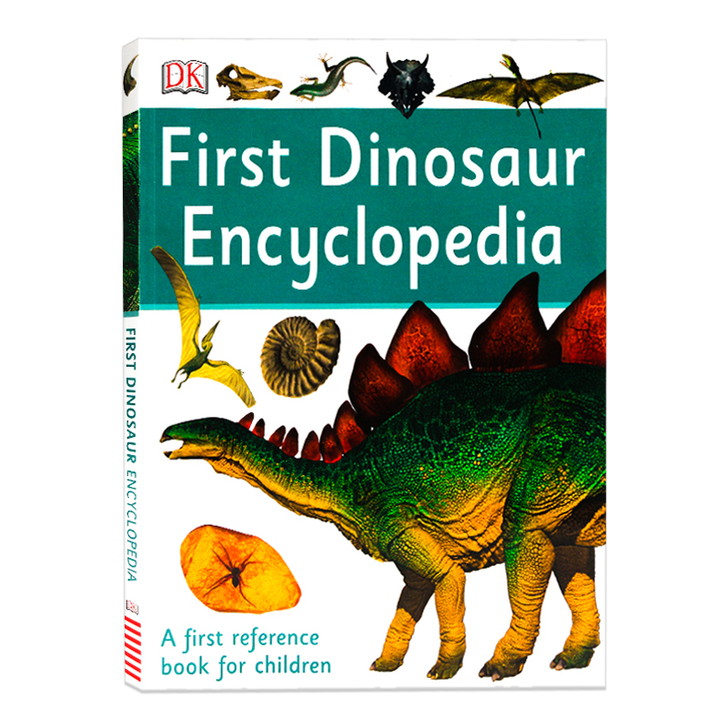 DK我的第一本恐龙百科全书  First Dinosaur Encyclopedia 英文原版 恐龙图解认知启蒙 First Reference 儿童百科科普图书 书籍/杂志/报纸 儿童读物原版书 原图主图