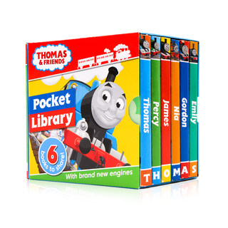 新版 托马斯与朋友小小图书馆6册手掌书 Thomas and Friends Pocket Library 英文原版绘本 封底可玩拼图 低幼儿童英语启蒙纸板书