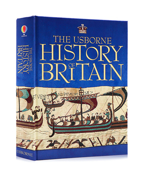 Usborne出品大英百科历史书英文原版 The Usborne History of Britain 中小学生英国历史科普百科精装收藏版全彩插图进口图书