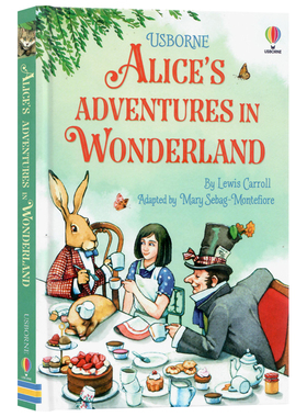 Usborne出品 爱丽丝梦游仙境 英文原版章节书 Alices Adventures in Wonderland 经典儿童文学全彩插图书进口英语书籍精装版