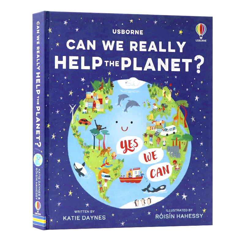Usborne出品我们能帮助地球吗英文原版绘本 Can we really help the planet? 环保主题儿童科普趣味读物精装进口书籍