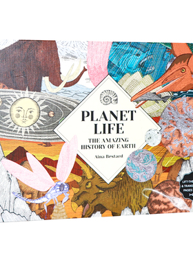 地球生命 神奇的地球故事 英文原版 Planet Life  2021女巫奖非虚构获奖作品 自然科学绘本 Aina Bestard绘 翻翻书 精装大开全彩