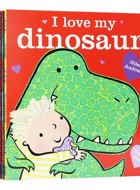 我爱系列故事绘本10本英文原版绘本 I Love 10 Copy Picture Book Shrinwkrap 睡前读物长颈鹿不会跳舞作者进口儿童图书
