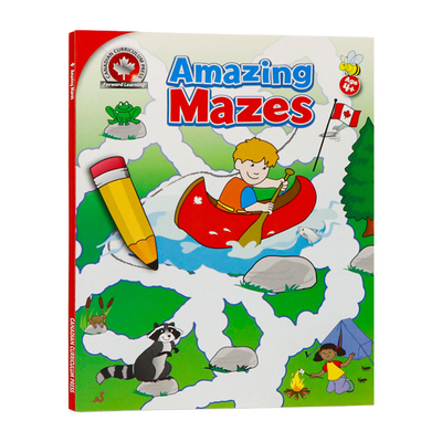 神奇的迷宫 英文原版 Amazing Mazes 儿童英语学习工具书全彩插图小学生教学教辅Canadian Curriculum Press