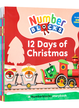 数字积木字母积木故事10册英文原版绘本 Numberblocks Alphablocks and Colourblocks Christmas Countdown儿童英语启蒙故事图画书