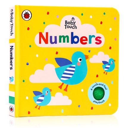 Baby Touch Numbers 数字启蒙认知触摸书 英文原版绘本 ladybird小瓢虫出版大开纸板玩玩书撕不烂0-1-2-3岁宝宝开拓思维 感官训练