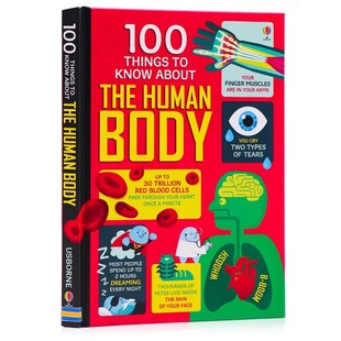 Human 100 About Usborne出品100人体大发现 Body 100件事少儿知识百科读物精装 绘本关于人体 Things Know 英文原版 the