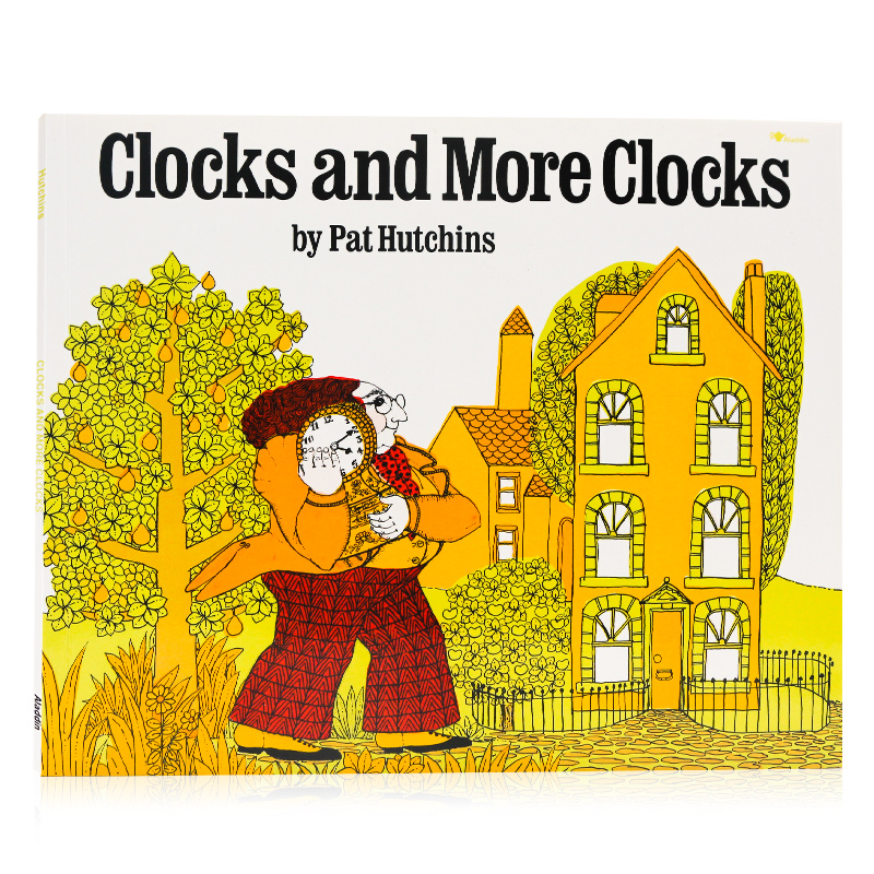 金老爷买钟Clocks and More Clocks英文原版绘本 时间认知珍惜时间 Rosie's Walk母鸡萝丝去散步同作者Pat Hutchins幽默图画故事书