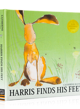 凯特格林纳威奖 哈里的大脚 Harris Finds His Feet 英文原版绘本 获奖 儿童英语启蒙图画故事书 Catherine Rayner