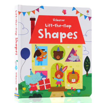 英文原版绘本 Usborne Lift The Flap Shapes 形状图形认知翻翻书 尤斯伯恩英文单词 幼儿早教启蒙英语读物读本 幼小衔接书单推荐