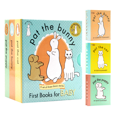 拍拍小兔子三册盒装英文原版