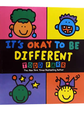 托德帕尔异同书淘弟有个大世界英文原版 It's Okay To Be Different Todd Parr 正视自己接受他人 儿童情商启蒙 平装大开本