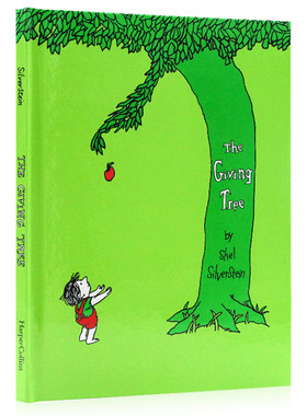 爱心树The Giving Tree 英文原版绘本 Shel Silverstein作品 儿童诗歌诗词情绪商管理 张湘君推荐学习英语读物读本 亲情家庭教育