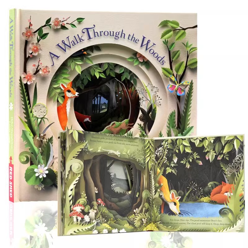 穿过丛林英文原版绘本